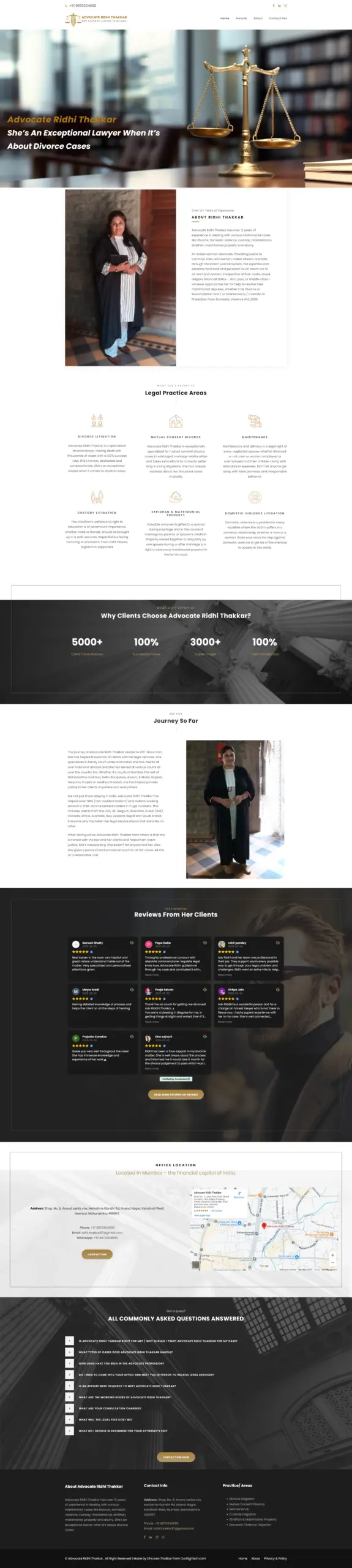 Advocate Ridhi Thakkar Divorce Lawyer In Mumbai Full Homepage scaled